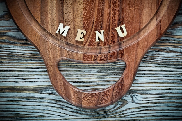 Panou cu meniuri și planuri